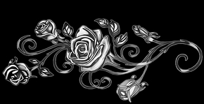 Роза узорная - картинки для гравировки